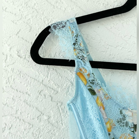 Victoria Secret DREAM ANGELS Unlined Lace-Up Corset Top Lemon Print XS - Picture 6 of 10